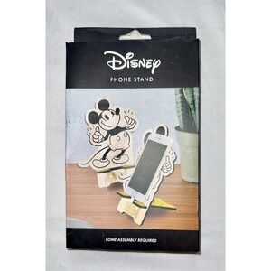 Disney Mickey Mouse Durable Phone Stand steamboat Willie style‎ b & w retro NIB